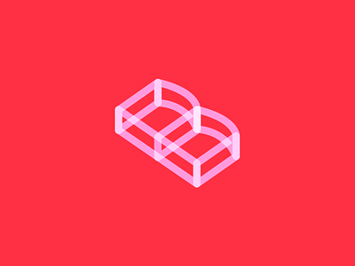 Letter B brand design letter line logo typography