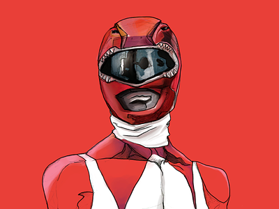 Mighty Morphin Power Rangers drawing illustration jason mighty morphin power rangers mmpr photoshop ranger red
