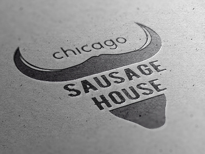 Chicago Sausage House bar black branding design restaurant