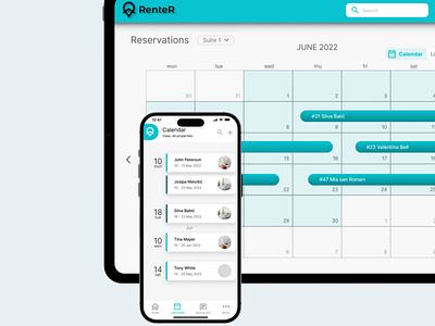 Reservation manager UI design