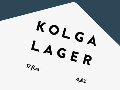 Kolga Lager beer bottle brand brewing kolga label lager