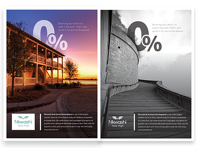 Color or Gray? advertise color gray marketing print real estate simple