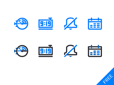 Time Icons Vol. 2 24h blue bold clock free icons lineart time