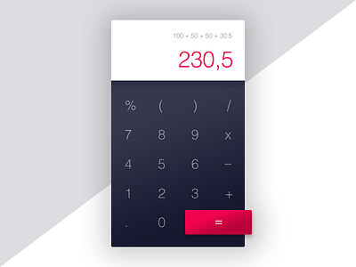 Daily Ui 004# - Calculator 004 calculator dailyui dark gradient