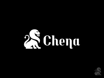 Chena Logo africa lettermark lion logo mark