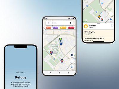 Refuge android ios material refugee ui ux