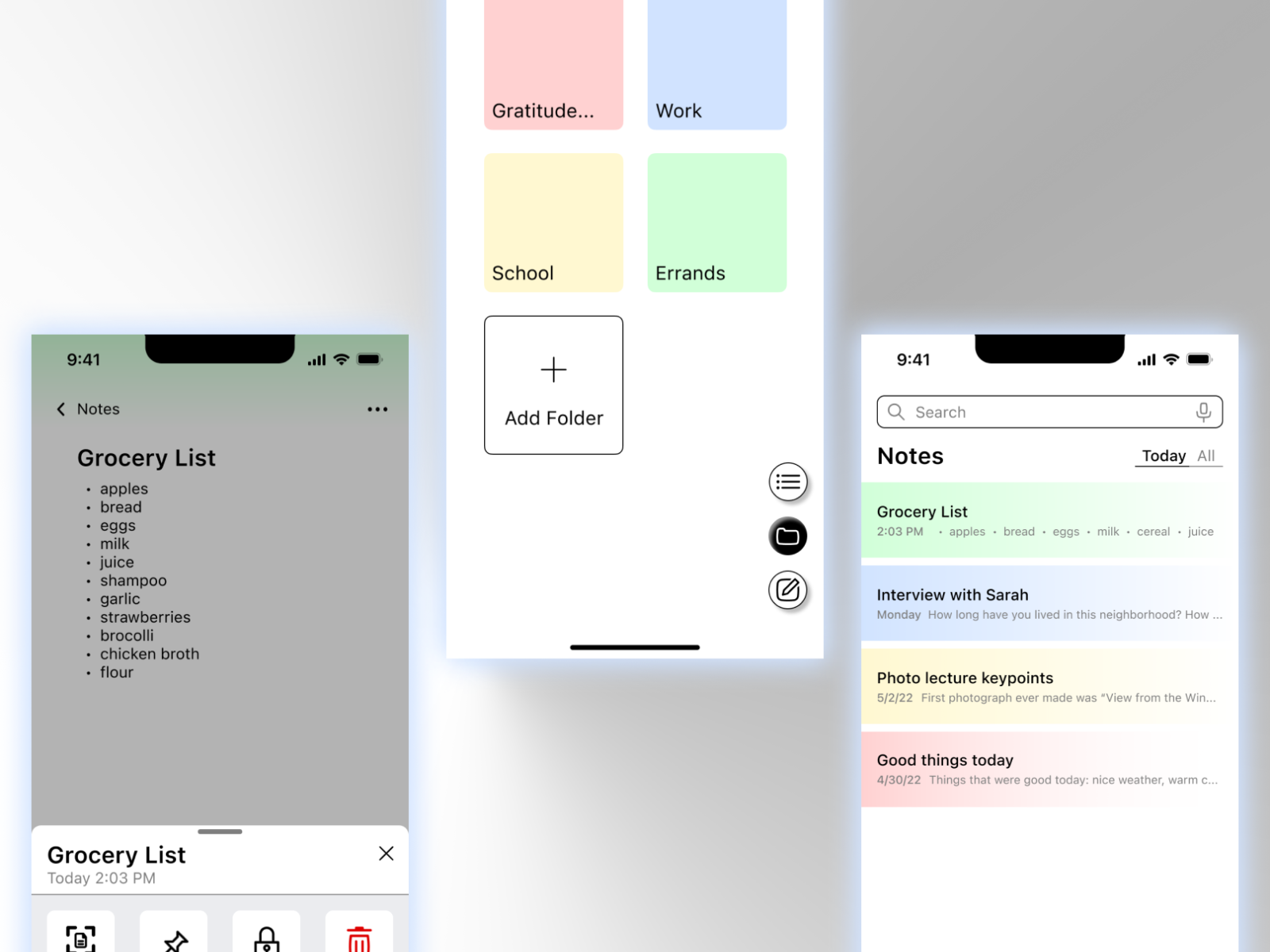 Noted by Mathilda Bell on Dribbble