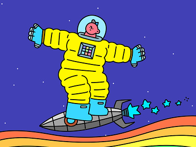 space surfing design graphic design illustration 그림 디자인 모던 삽화 일러스트 캐릭터