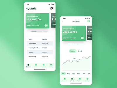 Maraton UI 🏃🏻‍♀️ - Challenge #14 E-Wallet con UI kit 💵 app design ui ux