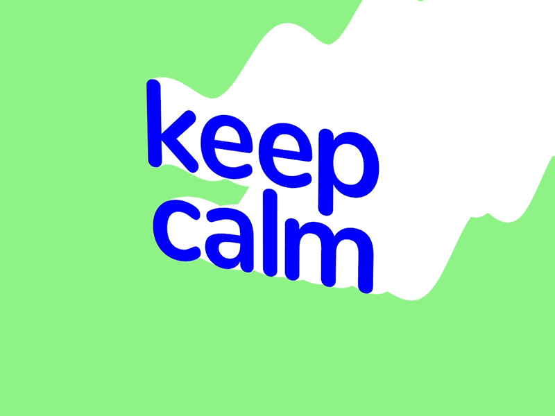 Keep Calm aftereffects animation cinema4d letter