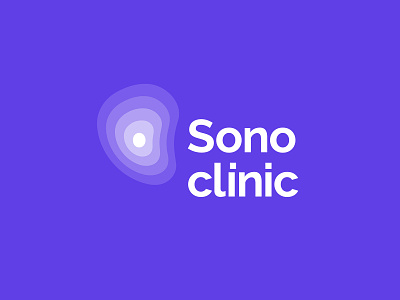 SonoClinic Logo branding clinic design doctor gradient logo logotype medical sono
