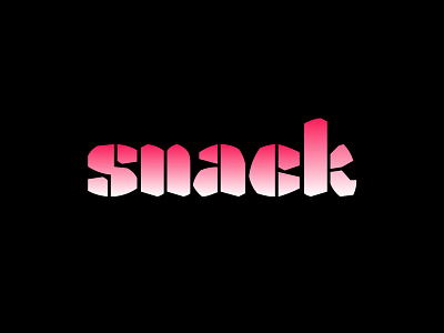 Snack Stencil font gradient lettering snack stencil type typo typography