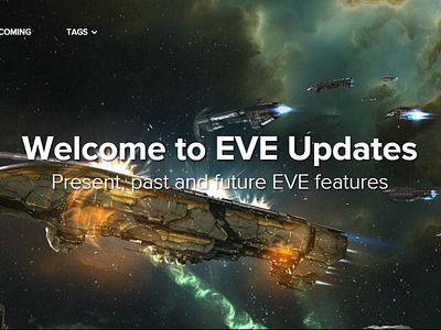 EVE Updates Website dust 514 eve online eve valkyrie gunjack nebulae spaceship web design website