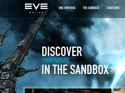 Eve Online front page space spaceships