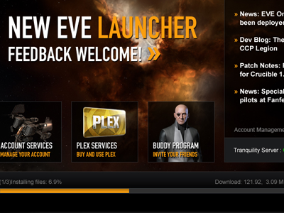 EVE Client Launcher client launcher eve online orange