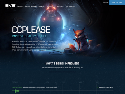 CCPLEASE cat fox gaming spaceships website