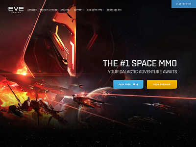 EVE Online eve online mmo nebulae pew pew spaceships videogame web design