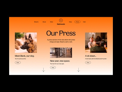 Daily UI #51 // Press Page