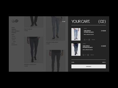 Daily UI #58 // Shopping Cart cart clean ui clothing concept concept design concept ui daily ui design ecommerce ecommerce shop minimal shopping shopping cart ui web design website webui