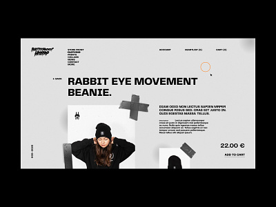 Power Hour // 03 — Rabbit Eye Movement Webshop clean ui clothing design ecommerce ecommerce design light ui minimal noise typography ui ui design web design website design