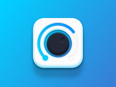 Daily UI - 005 - App Icon 005 app app icon blue clean dailyui day 5 light minimal music app simple ©nealhampton