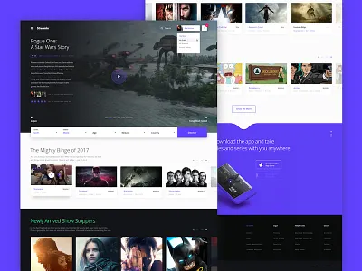 Streamin' Concept clean dark desktop light minimal streaming ui userinterface ux web