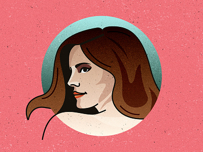 Lana Del Rey female flat grain hair illustration lana del rey music texture