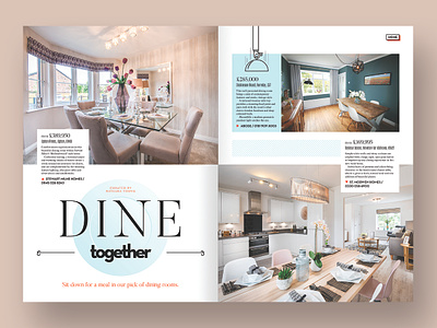 Magazine feature - dining rooms dps editorial editorial design editorial layout feature home interior layout layout design magazine magazine design type