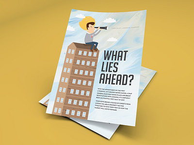 Magazine intro page - market outlook editorial editorial design editorial layout future illustration illustration art intro layout layout design magazine magazine design outlook