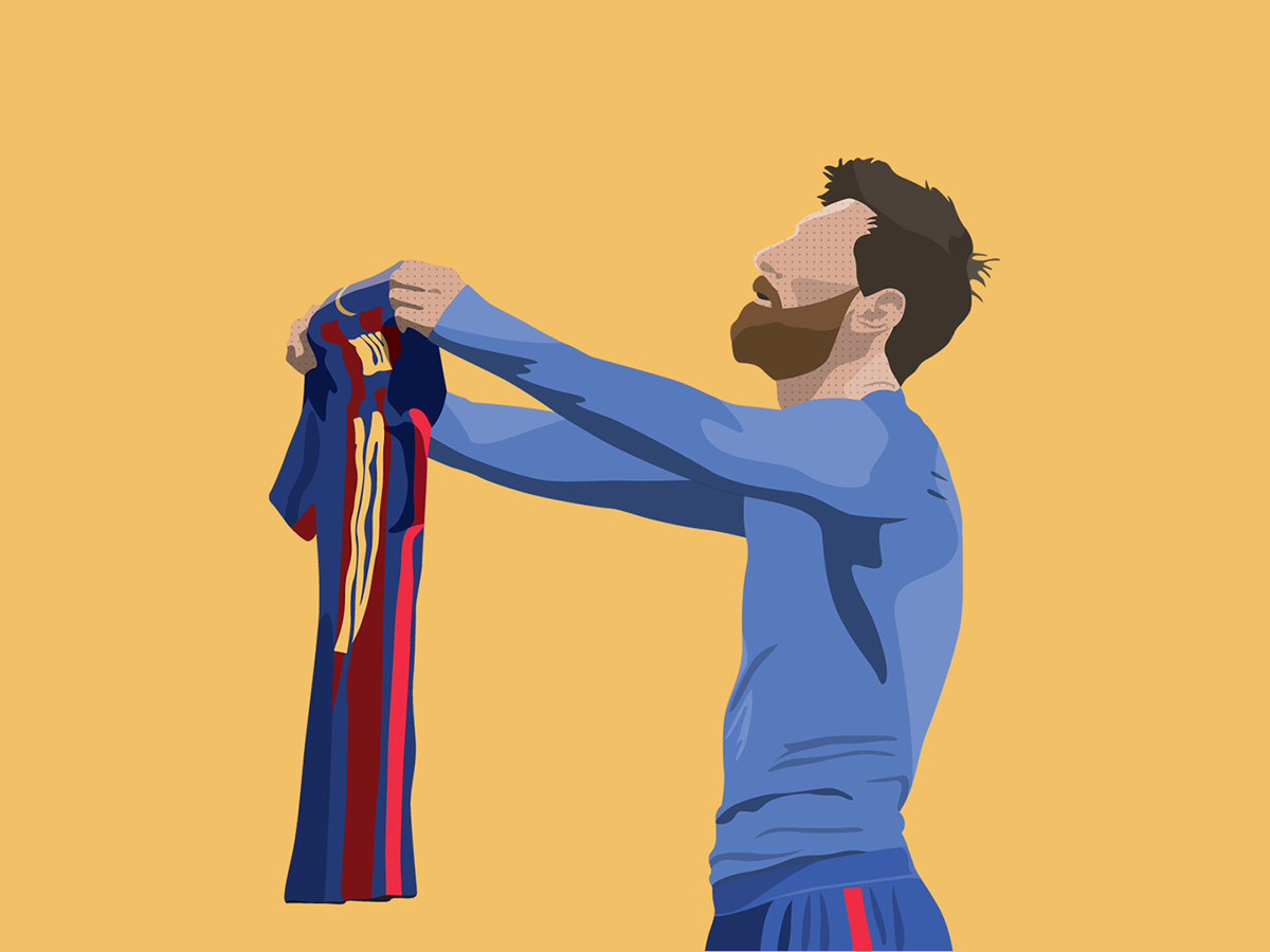 Leo Messi spain argentina shirt player celebration futbol soccer illustration art illustration football designs football fcb barca barcelona leo messi messi