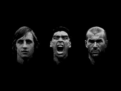 Halftone football portraits black white calcio cruyff face faces football futbol halftone illustraion line art lines maradona people person portrait shadows soccer zidane