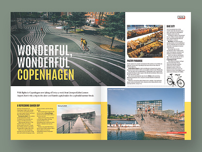 Magazine feature - Copenhagen guide copenhagen danish denmark dps editorial editorial design editorial layout feature grid layout layout layout design magazine magazine design travel