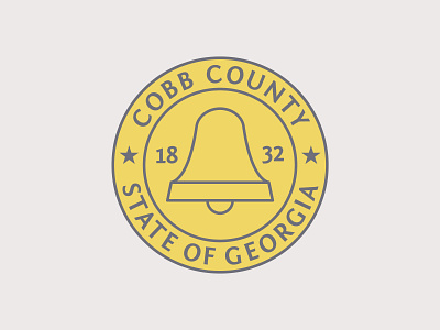 Cobb County Seal cobbcounty county county crest county seal crest crest logo design georgia illustrator logo minimalist logo minimalistic modern modern logo seal state vector