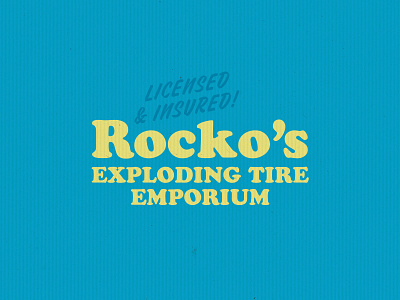 Rocko's branding design lockup logo typography