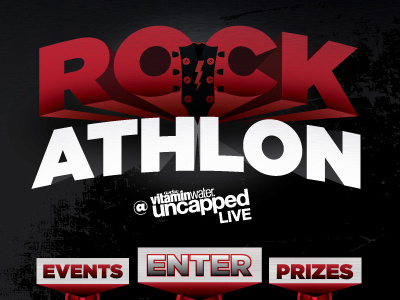 Rockathlon Logo concert guitar logo music