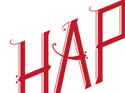 Custom type for holiday card card holidays lettering typography