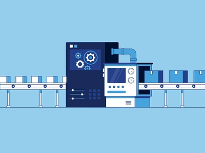 Factory machine animation construction conveyor belt equipment explainer factory factory machine gears indusctrial machine industrial machinery machines manufacture motion motion design packaging production robot tech technology