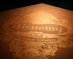 Alchemy Chocolate branding logo packaging