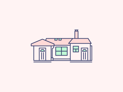My home home house illustration line art vector