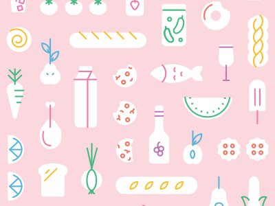 Food food illustration illustrator line art vector