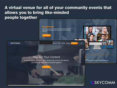 Virtual Events UI UX Web Design branding illustration ui ux virtual event