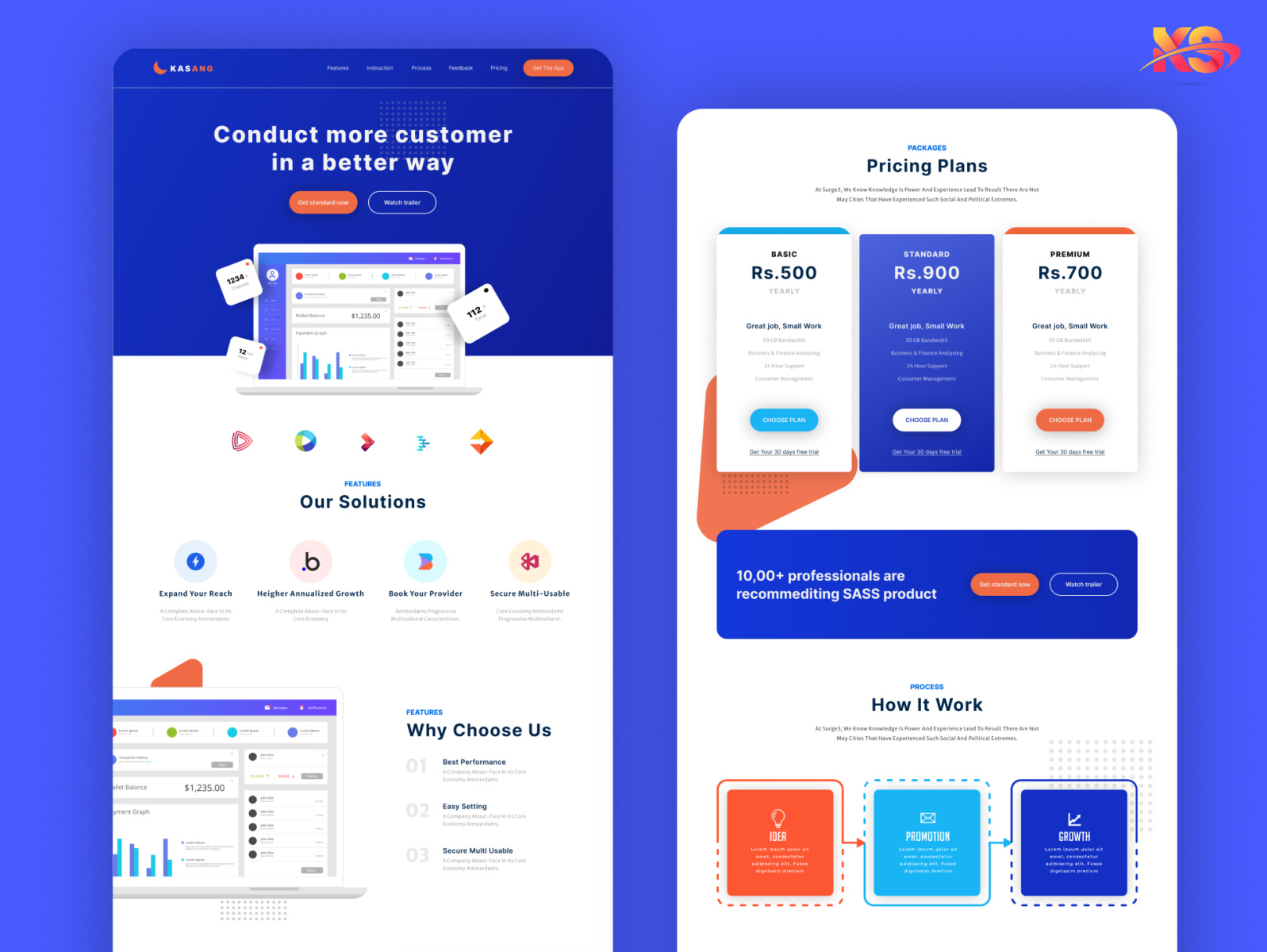 LANDINGN PAGE by KASANG SHERPA on Dribbble