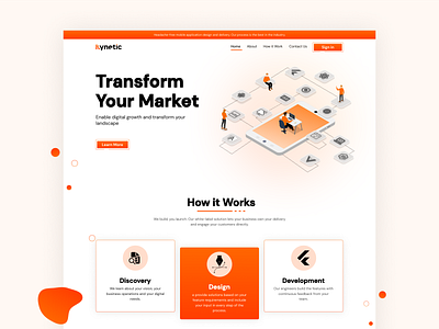 Kynetic- Homepage Design branding design figma graphic design illustration illustrator ui