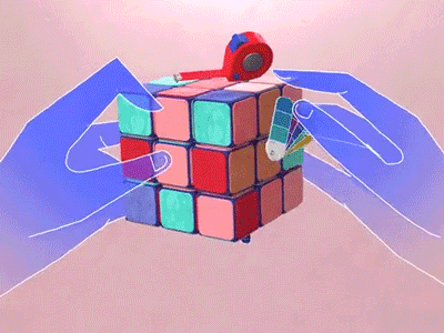 Rubik cube 2d 3d adobe aftereffects animation bilderish branding cinema4d design gif graphic design hands illustration motion motion graphics photoshop rubikcube ui vector video