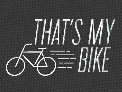 That's My Bike bicycle texture vector