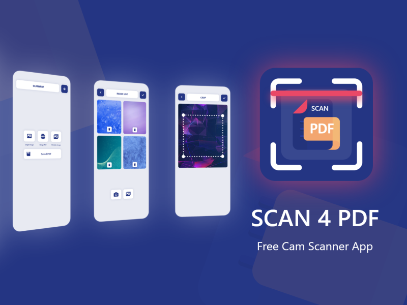 Scan4PDF CamScanner, Merge PDF by OmTec  on Dribbble