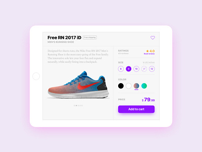 E Commerce page daily ui dribbbling ecommerce nike simplicity ui ux