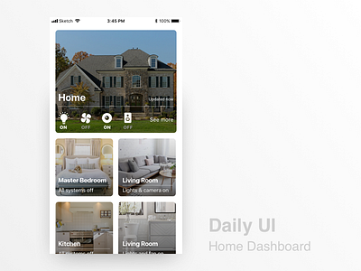 Daily UI #021 : Home Monitoring
