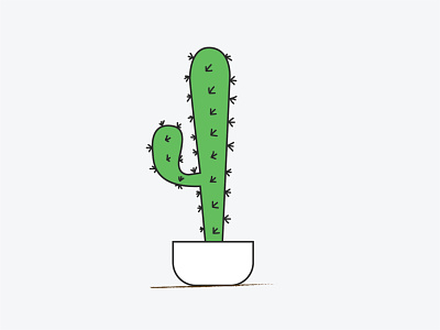 Don't be a prick adobeillustrator art branding cactus cartoon design flatdesign flatui graphic design illustration