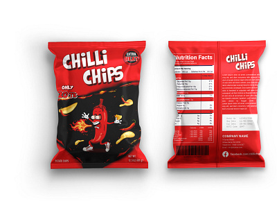 Potato Chips Packaging design snack packaging